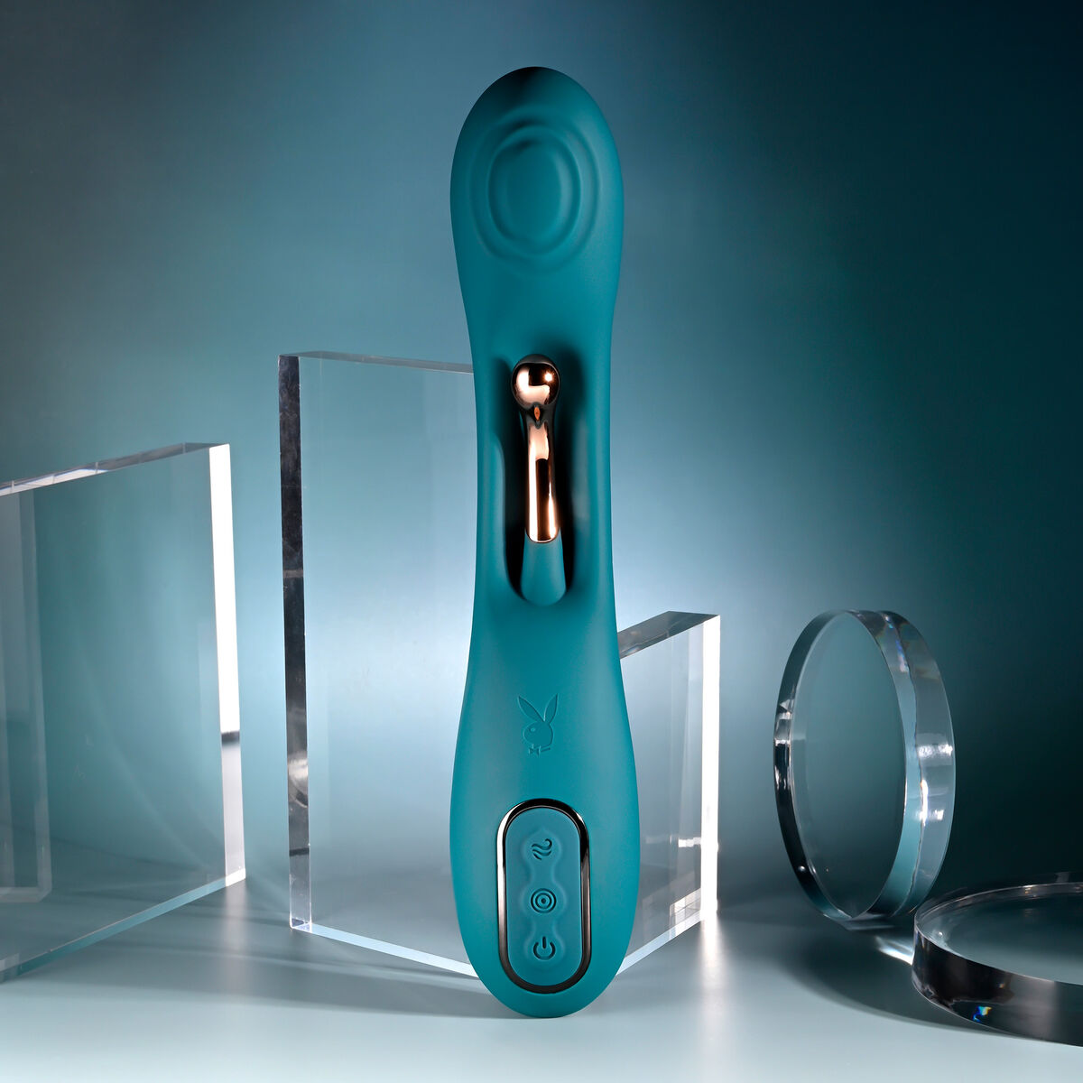 Dual Stimulation Vibrator Evolved Playboy Verde